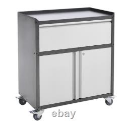 1 Drawer 2 Door Rolling Tool Chest Tool Box Tool Storage Cabinet with Lock & Key