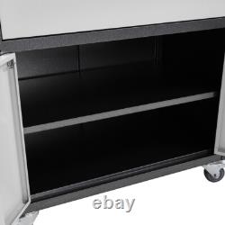 1 Drawer 2 Door Rolling Tool Chest Tool Box Tool Storage Cabinet with Lock & Key