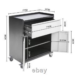 1 Drawer 2 Door Rolling Tool Chest Tool Box Tool Storage Cabinet with Lock & Key