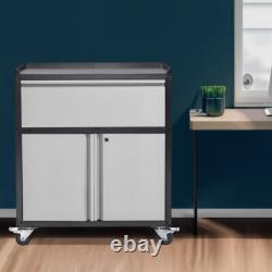 1 Drawer 2 Door Rolling Tool Chest Tool Box Tool Storage Cabinet with Lock & Key