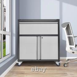 1 Drawer 2 Door Rolling Tool Chest Tool Box Tool Storage Cabinet with Lock & Key
