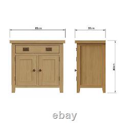 1 Drawer 2 Door Sideboard Solid Oak Large Dining Room Furniture