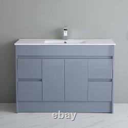 1200mm Bathroom Vanity Unit Basin Sink Large Cabinet & 4 Drawers 100% Waterproof