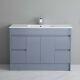 1200mm Bathroom Vanity Unit Basin Sink Large Cabinet & 4 Drawers 100% Waterproof