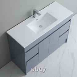 1200mm Bathroom Vanity Unit Basin Sink Large Cabinet & 4 Drawers 100% Waterproof