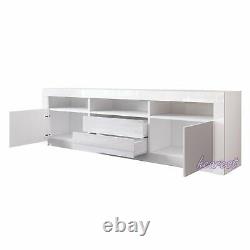 160cm LED Media TV Unit Cabinet High Gloss Doors Drawers Large Storage TV Stand