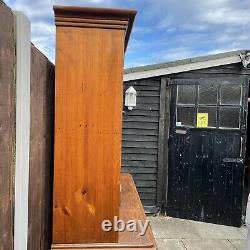 #1669 Large Solid Wood Three-Door Half-Glazed Welsh Dresser
