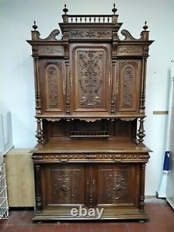 19th Century Large Dutch/Flemish Cabinet Walnut Antique Home Furniture