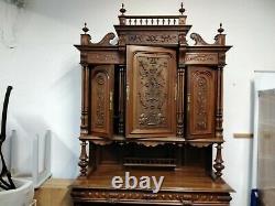 19th Century Large Dutch/Flemish Cabinet Walnut Antique Home Furniture