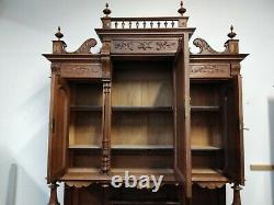 19th Century Large Dutch/Flemish Cabinet Walnut Antique Home Furniture