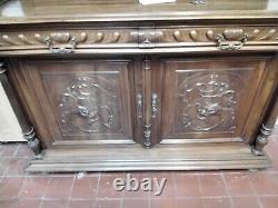 19th Century Large Dutch/Flemish Cabinet Walnut Antique Home Furniture