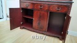 2 Piece Large Mahogany display Cabinet with Lighting and 3 drawers