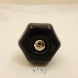 20 BLACK GLASS Large 1-1/2 Knob Kitchen Cabinet Door Drawer Antique Furniture