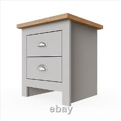 3-Piece Bedroom Set 3-Door Wardrobe Large Chest of Drawers Bedside Table