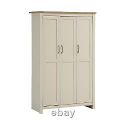 3-Piece Modern Bedroom Set Large Wardrobe Chest of Drawers Bedside Table