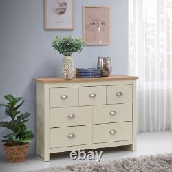3-Piece Modern Bedroom Set Large Wardrobe Chest of Drawers Bedside Table
