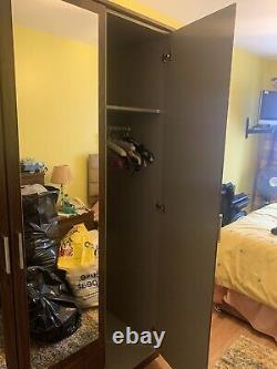 4 Door 2 Drawer Large Wardrobe with Mirrors Shelves Hanging Rail