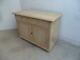 A Large Antique/Old Pine 2 Door 2 Drawer Dresser Base/TV Stand to Wax/Paint