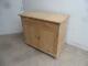 A Quality Large Antique/Old Pine 2 Door 2 Drawer Dresser Base to Wax/Paint
