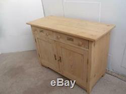 A Super Large Antique/Old Pine 2 Door 6 Drawer Dresser Base to Wax/Paint