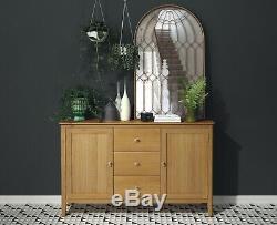 Alba Oak Large Sideboard 3 Drawer 2 Door Sideboard