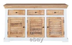 Alfriston Alfie TV Unit Sideboard Bookcase Coffee Tables in Rustic Mango & White