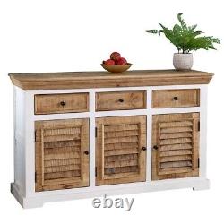 Alfriston Alfie TV Unit Sideboard Bookcase Coffee Tables in Rustic Mango & White