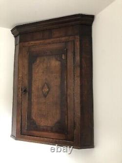 Antique Georgian Oak Large Corner Cabinet