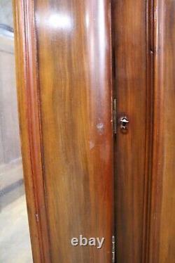 Antique Large Victorian mahogany breakfront combination triple door wardrobe