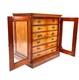 Antique Victorian Large Filing Collectors Cabinet Chest of Drawers Glazed Door