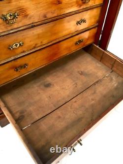 Antique Victorian Large Filing Collectors Cabinet Chest of Drawers Glazed Door