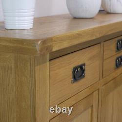 Arklow Oak Large Sideboard / 137cm Solid Storage Cabinet / Dining Room