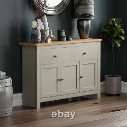 Arlington Sideboard 2 Drawer 3 Door Large Cabinet Cupboard MDF Furniture Grey