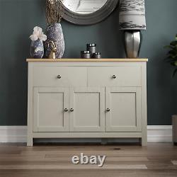 Arlington Sideboard 2 Drawer 3 Door Large MDF Cupboard Cabinet Furniture Grey