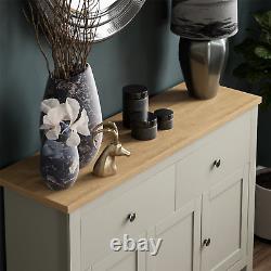 Arlington Sideboard 2 Drawer 3 Door Large MDF Cupboard Cabinet Furniture Grey