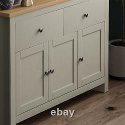 Arlington Sideboard 2 Drawer 3 Door Large MDF Cupboard Cabinet Furniture Grey