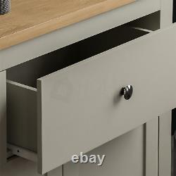 Arlington Sideboard 2 Drawer 3 Door Large MDF Cupboard Cabinet Furniture Grey