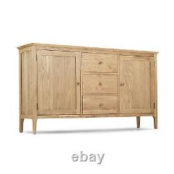 Askim Oak Large Sideboard 2 Door/ 3 Drawers Dining Room Wood Furniture