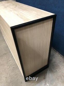 (BT) Large Light Oak Effect Sideboard Unit with Push To Open Doors & Drawers