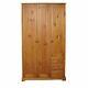 Baltic Pine 3 Door Wardrobe with 3 Drawers Large Storage Cupboard Hanging Ra