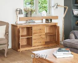 Baumhaus Mobel Oak Large 2 Door 3 Drawer Sideboard Solid Oak Collection