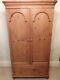 Beautiful large antique pine double wardrobe with 2 doors and a drawer