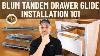 Blum Tandem Drawer Glide Installation 101 Overlay U0026 Inset Everything You Need To Know