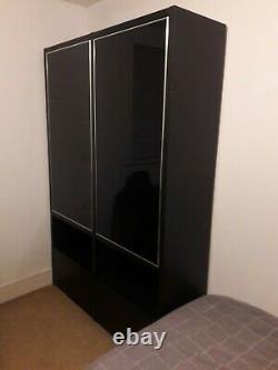 BoConcept Large Storage Cabinet with Glass Doors, Shelves, and Drawers