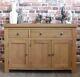 Brock Large Sideboard With Doors And Drawers Solid Oak Furniture