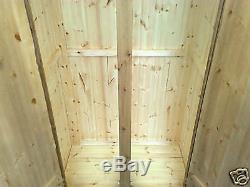 Buckingham Handwaxed 4 Door 2 Drawer Ex Large Wardrobe Full Hanging Half Side