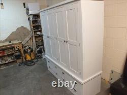 Buckingham Painted 4 Door 4 Drawer Large Wardrobe- Bespoke Size Colour Available