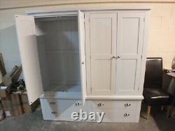 Buckingham Painted 4 Door 4 Drawer Large Wardrobe- Bespoke Size Colour Available