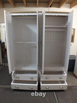 Buckingham Painted Tall 4 Door 4 Drawer Large Wardrobe- Bespoke Available