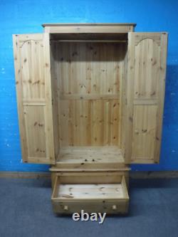 CHUNKY / SOLID WOOD / LARGE / 2DOOR 1DOVETAILED DRAWER WARDROBE H196 W94cm
